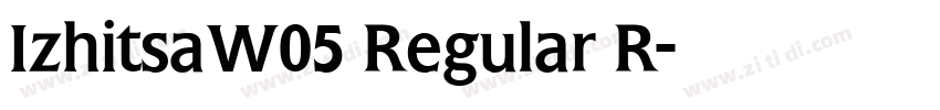 IzhitsaW05 Regular R字体转换